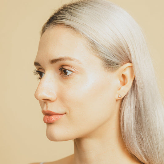 Marquise Cut Pear Shape CZ Stud Earrings