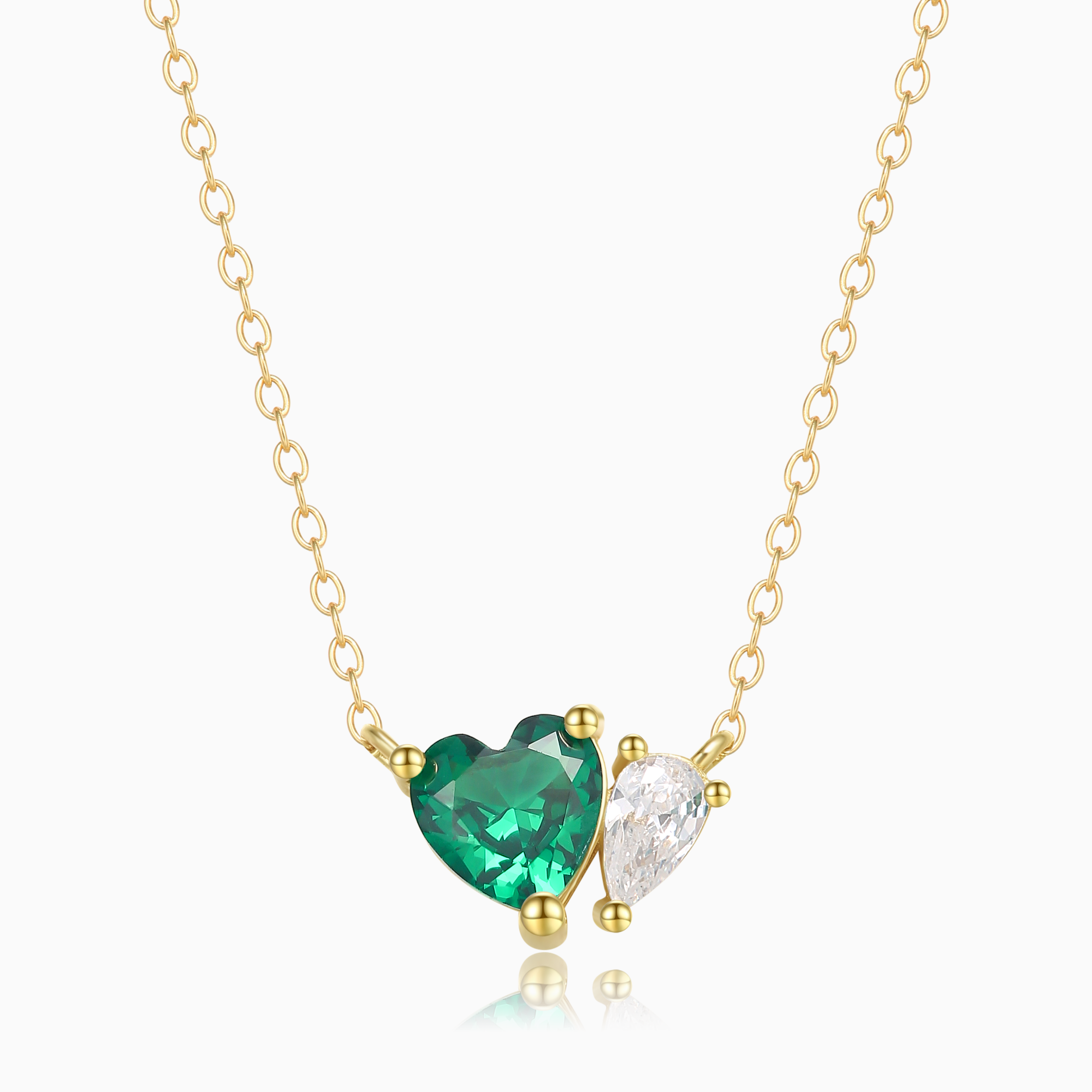 Emerald Heart Necklace