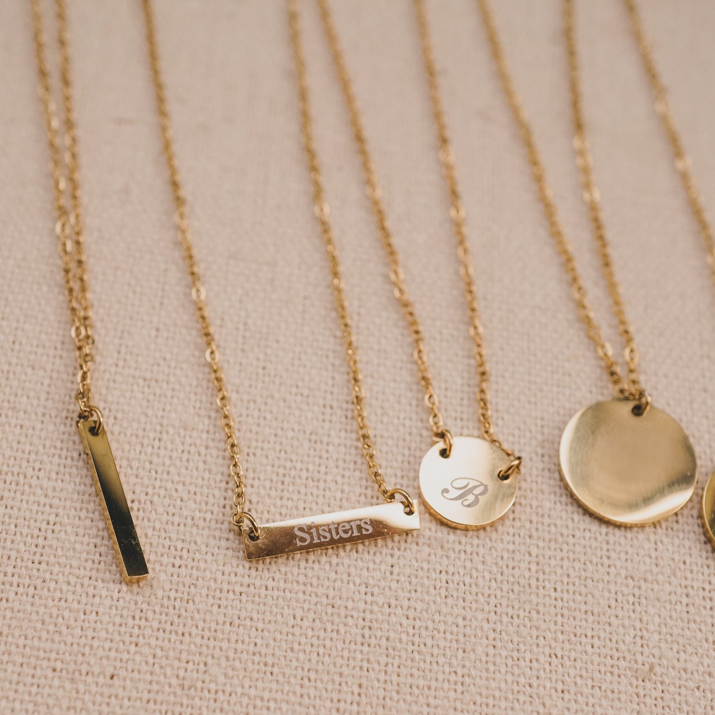 Personalized Engraved Disk Necklace