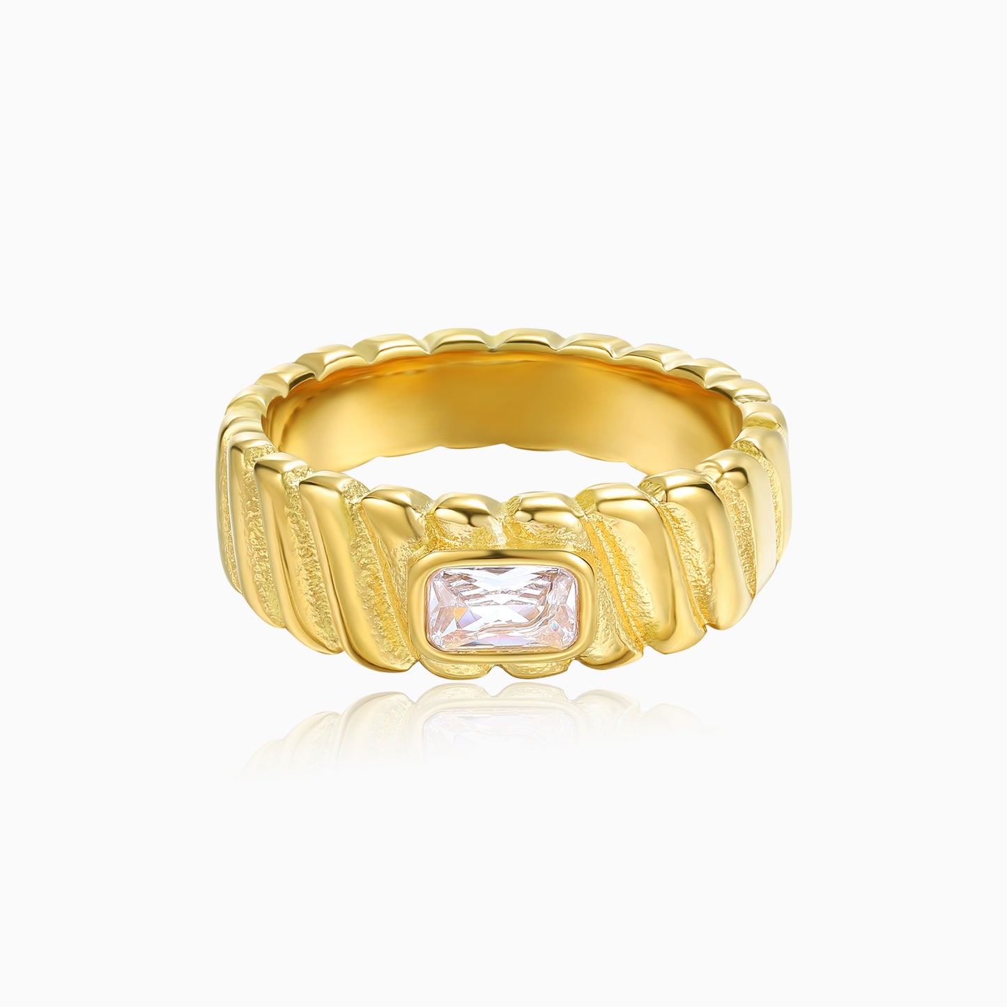 Sparkle Rope Band Ring