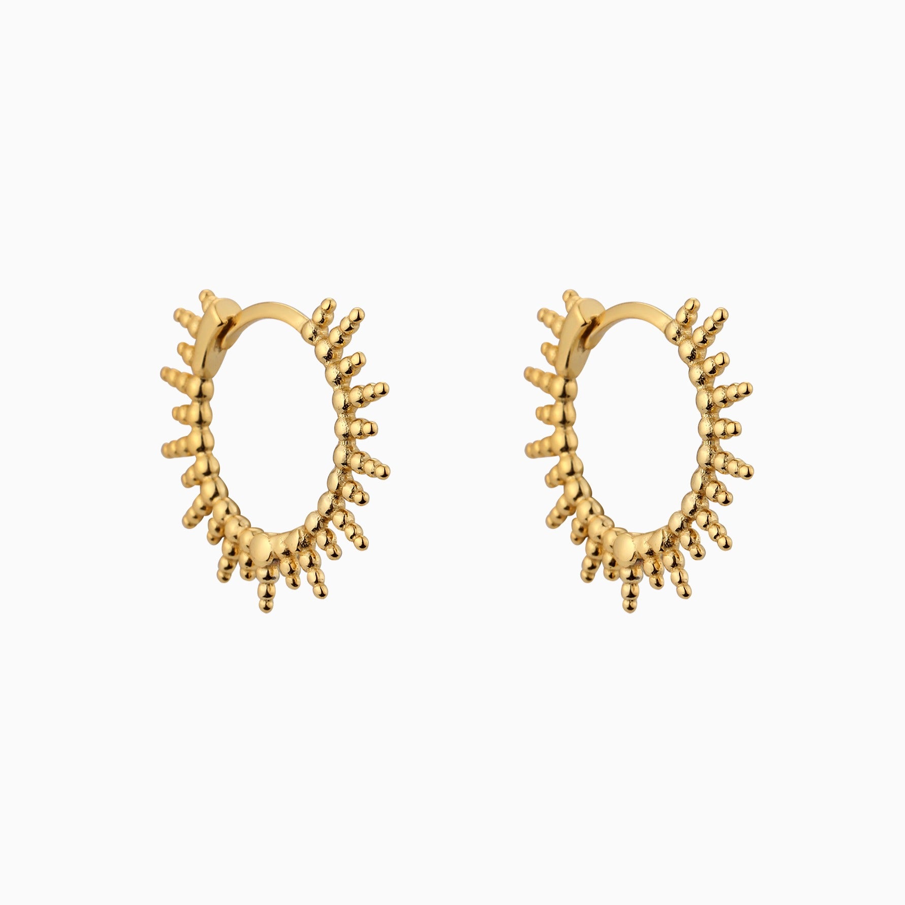 Sunburst Summer Huggies Hoop Earrings