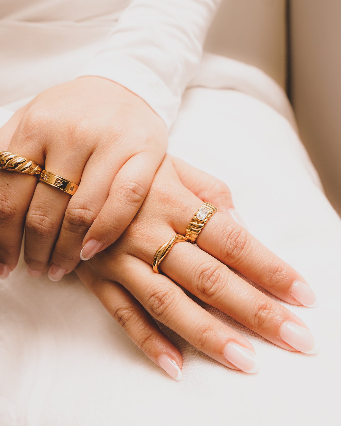 Sparkle Rope Band Ring