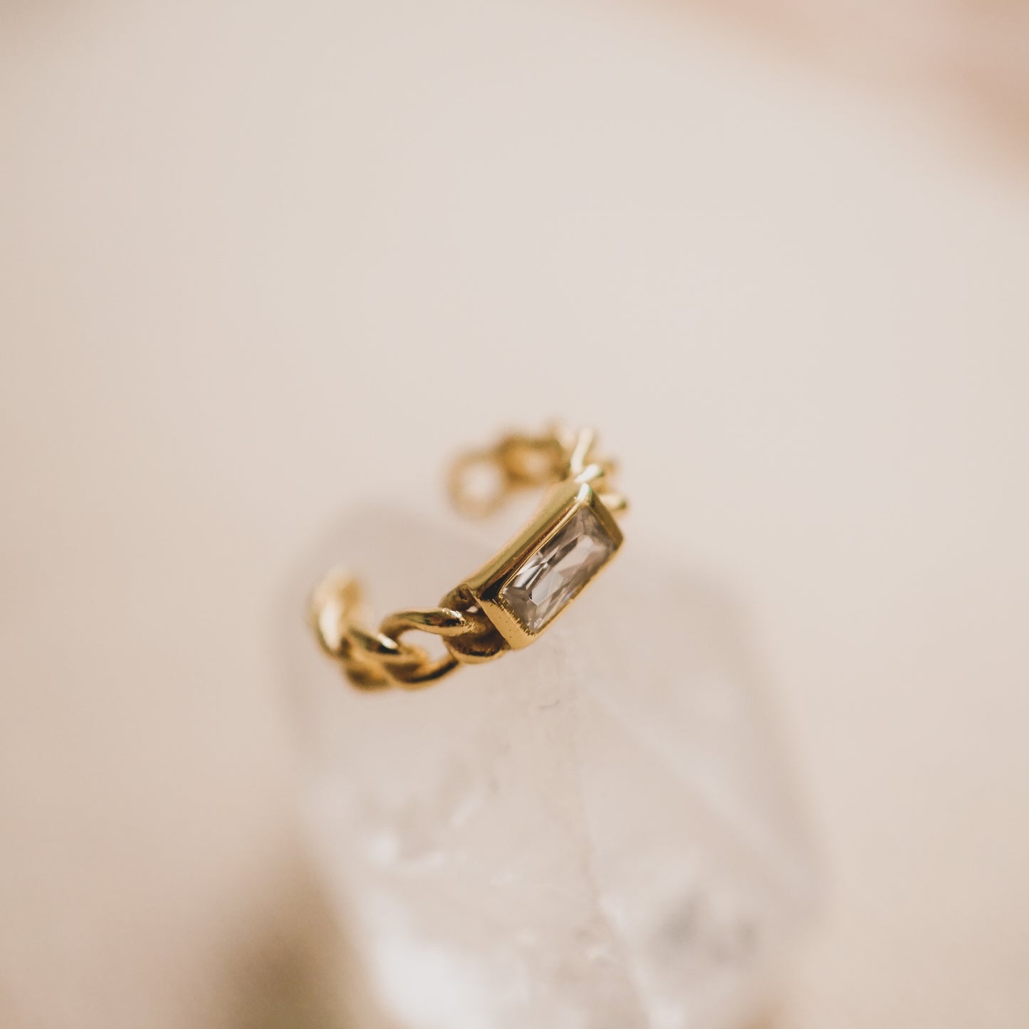 Chain and Bling Ear Cuff