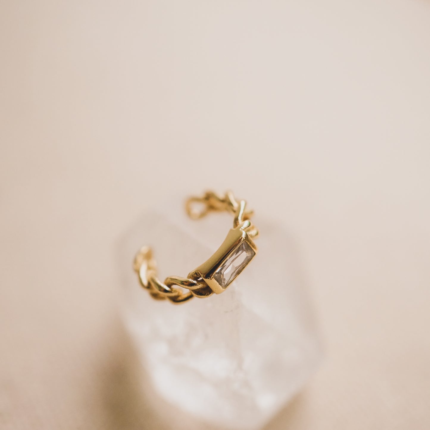 Chain and Bling Ear Cuff