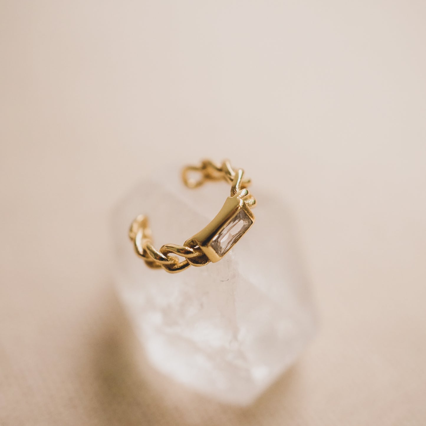Chain and Bling Ear Cuff