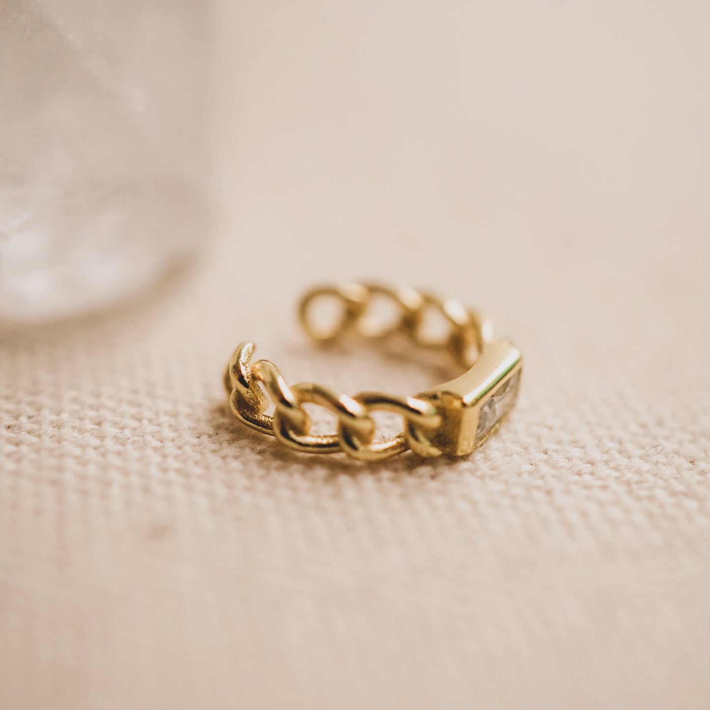 Chain and Bling Ear Cuff