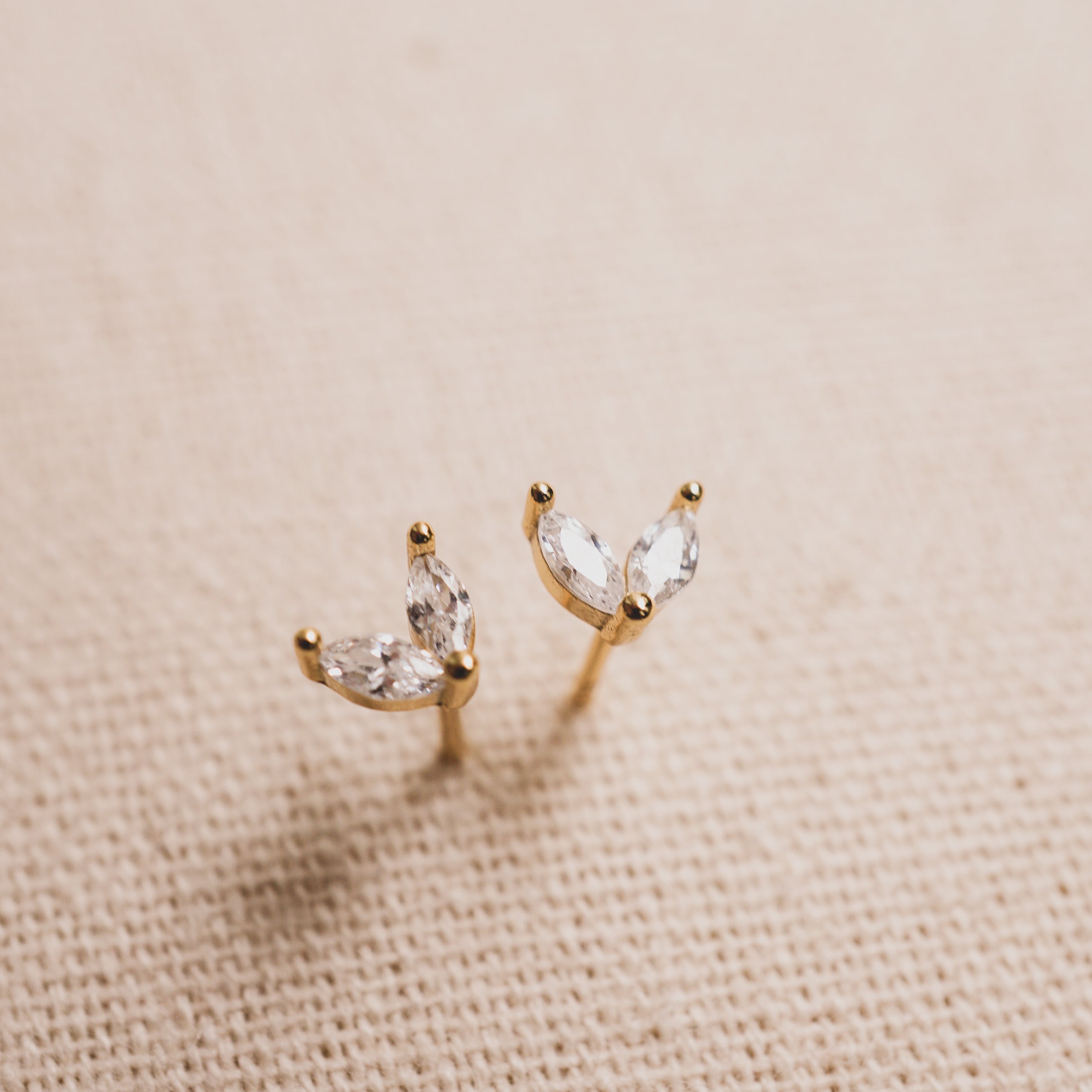 Diamond Bunny Ears Studs