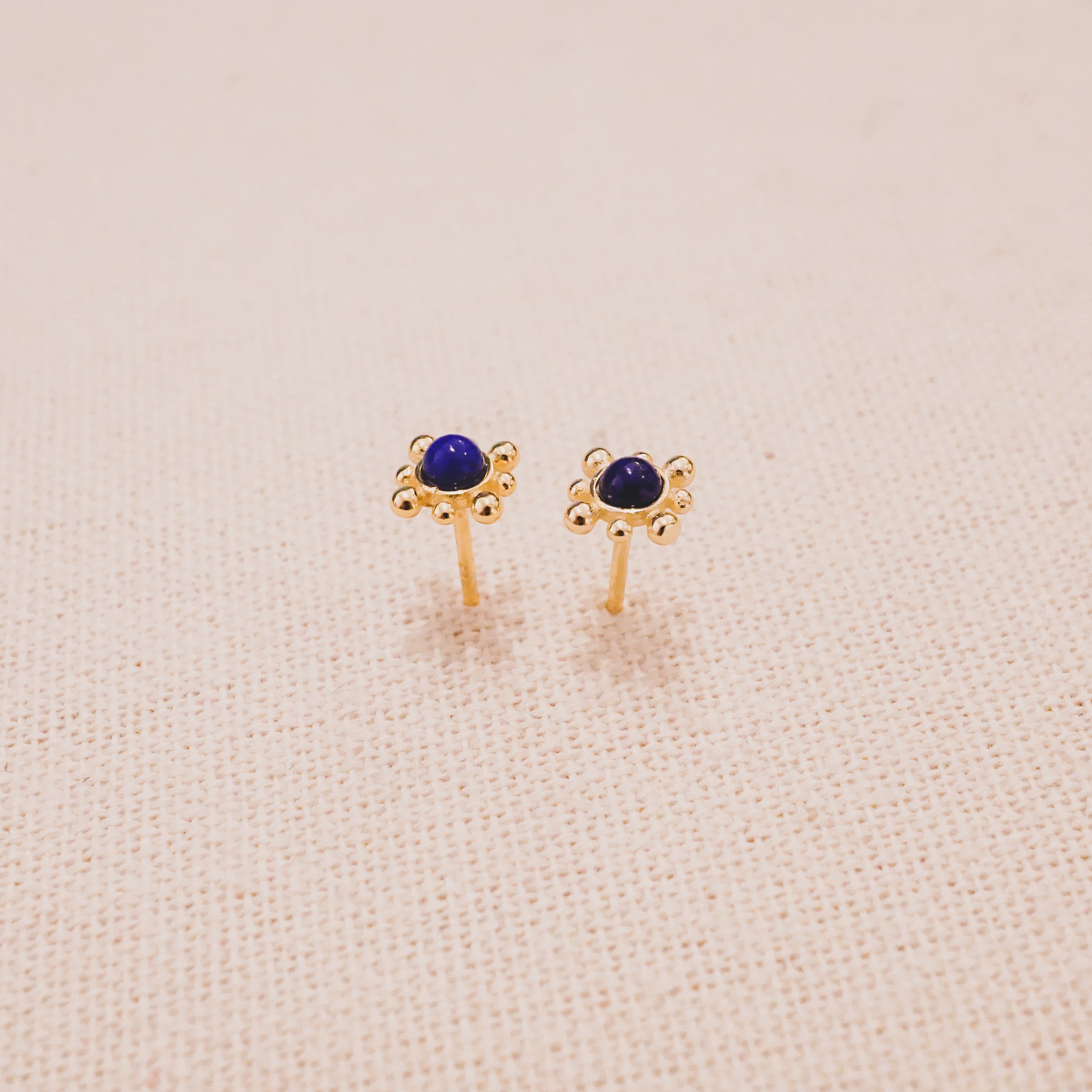 Lapis Lazuli Elizabeth Locke Stud Earrings