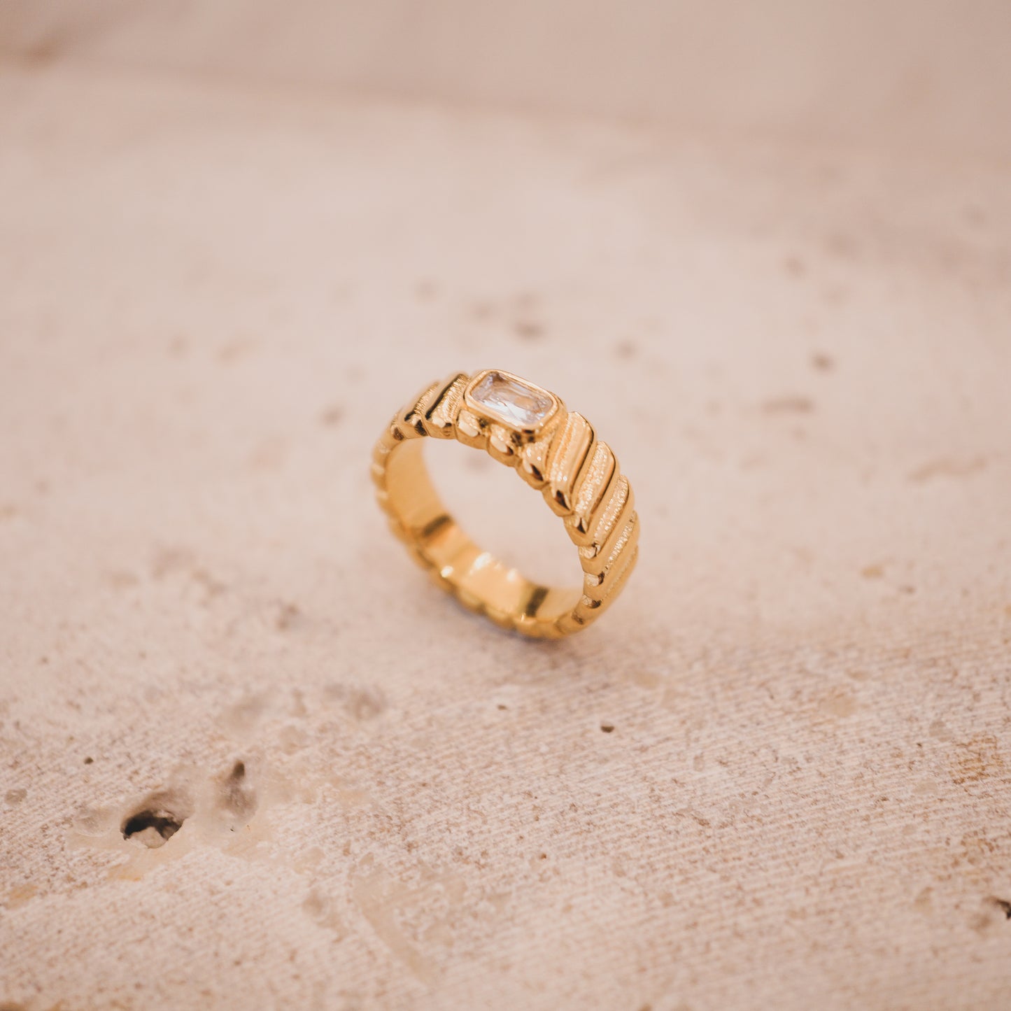 Sparkle Rope Band Ring