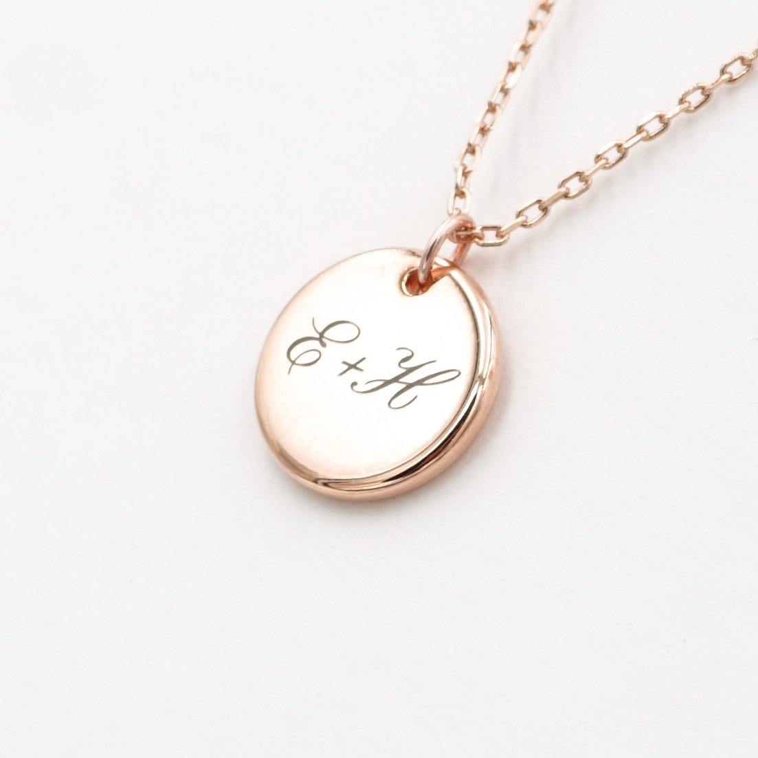 Personalized Engraved Disk Necklace - Studdedheartz