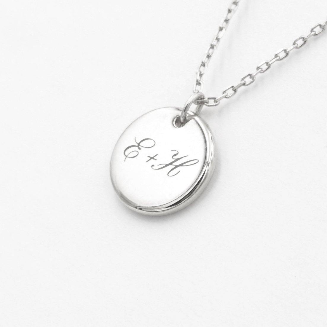 Personalized Engraved Disk Necklace - Studdedheartz