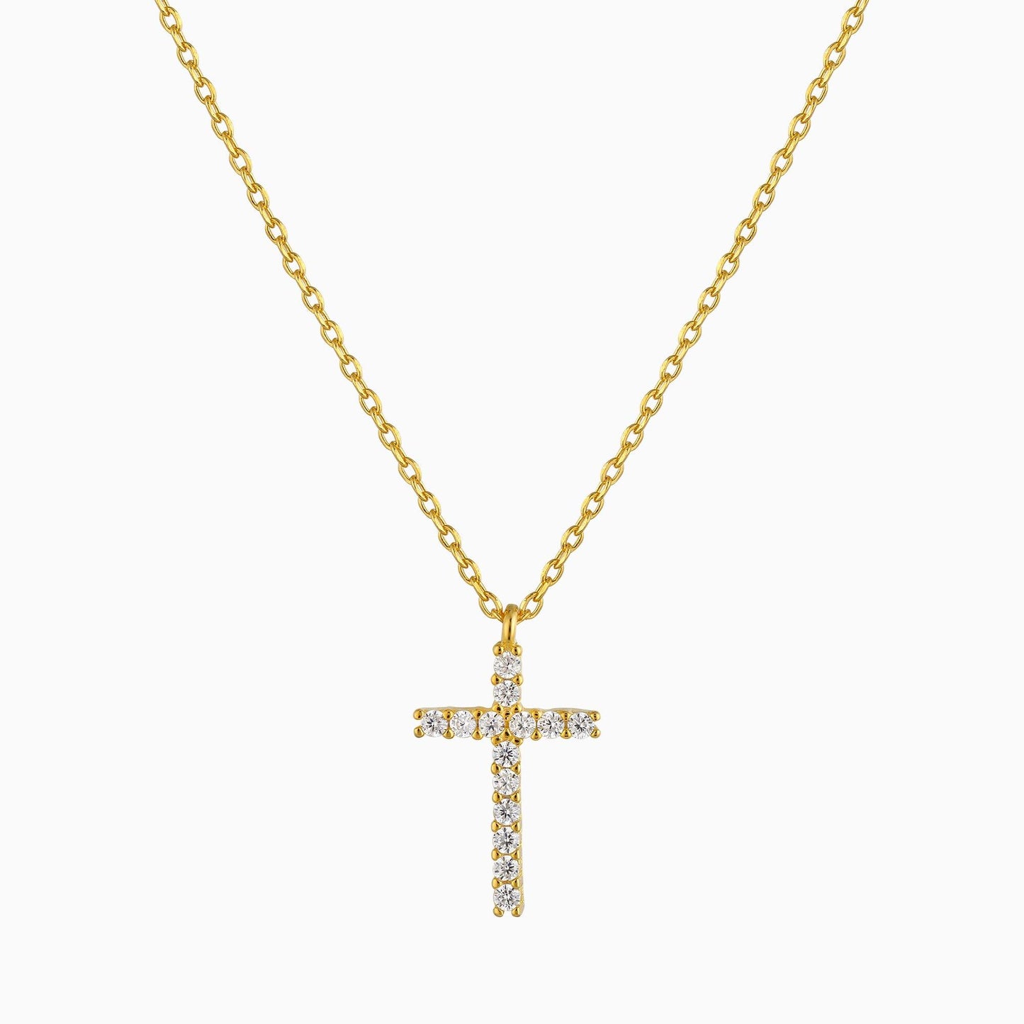 Sparkly Cross Necklace - Studdedheartz