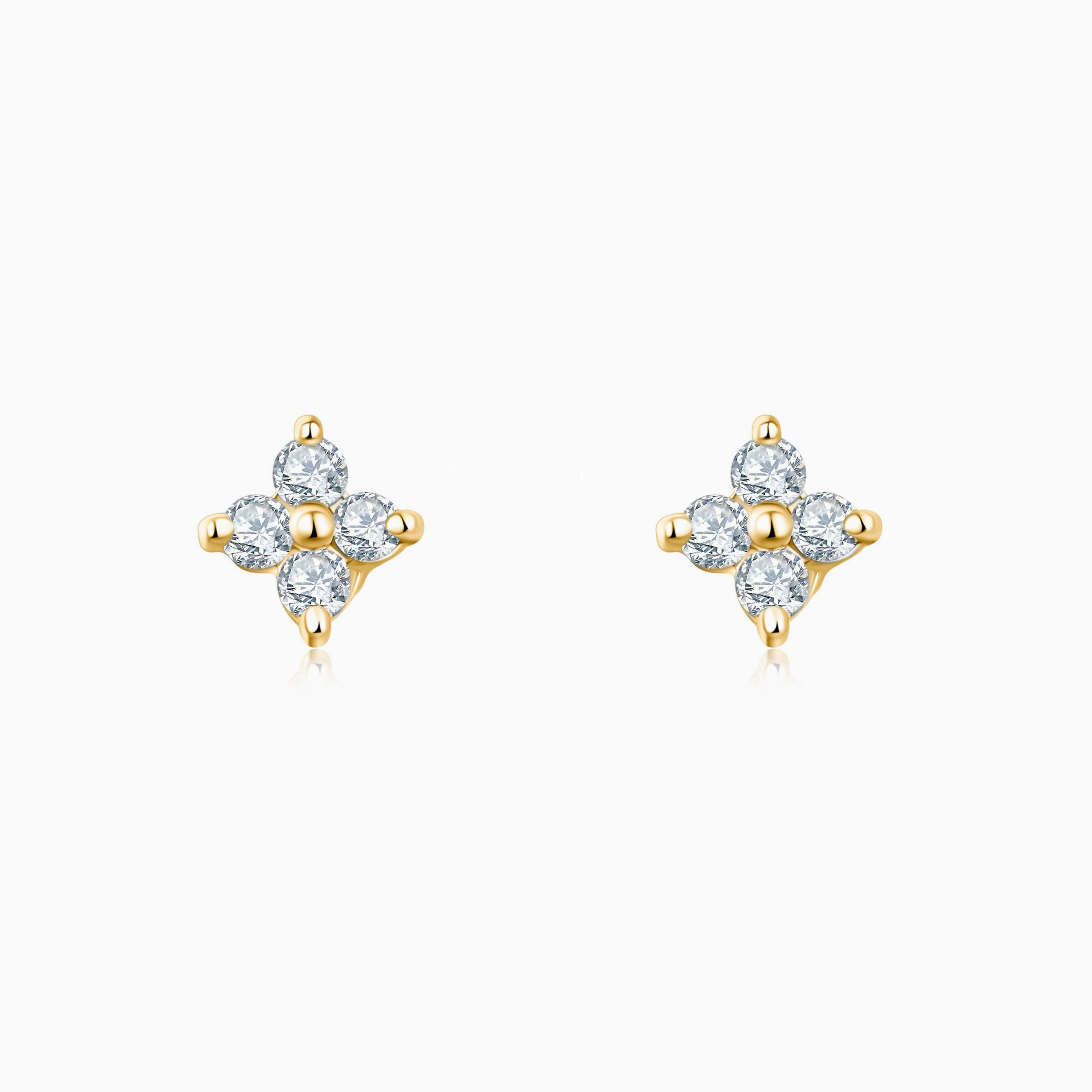 Lucky Clover Stud Earrings