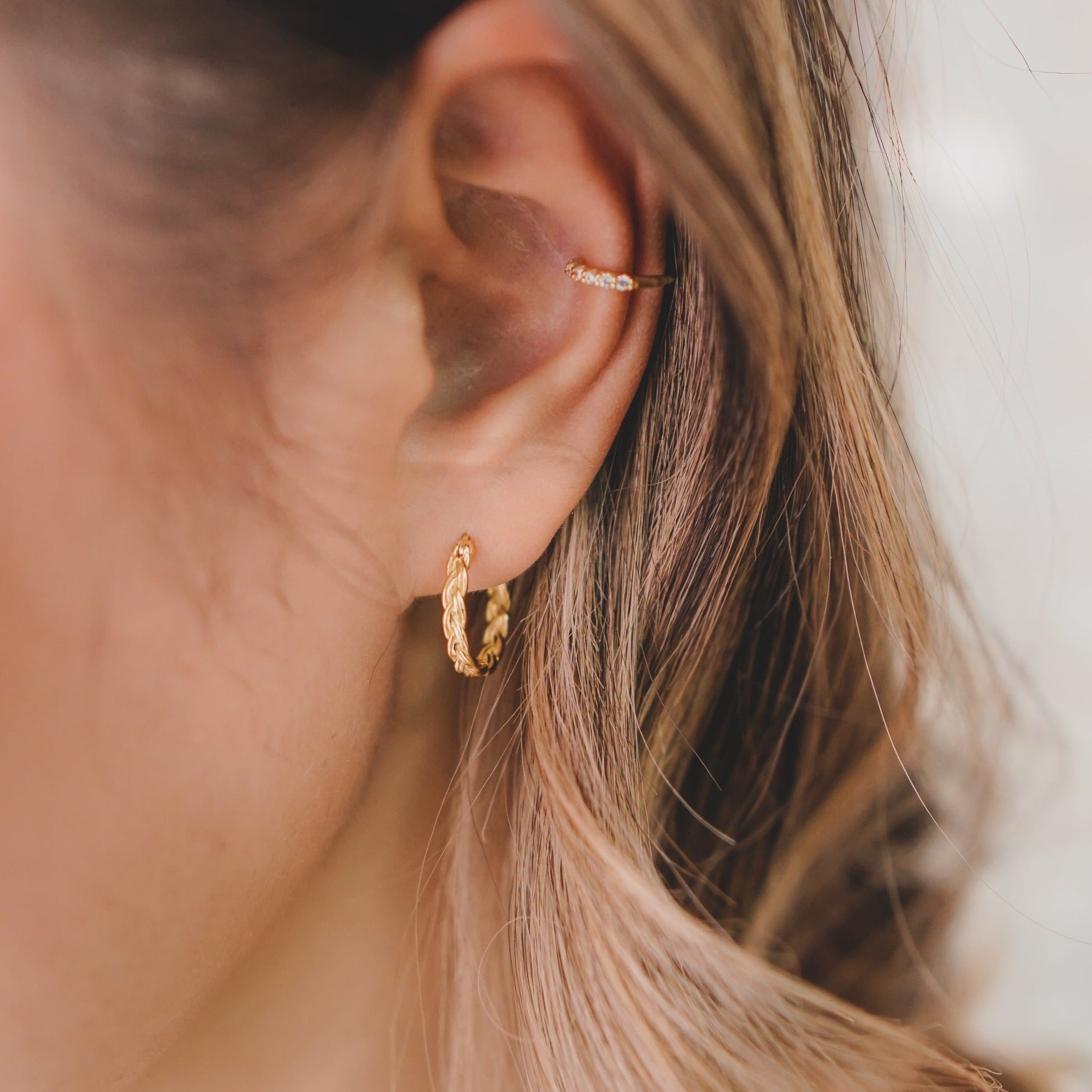 Braid Hoop Earrings