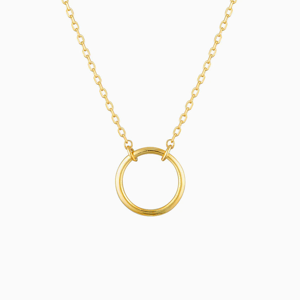 Karma Dainty Circle Necklace