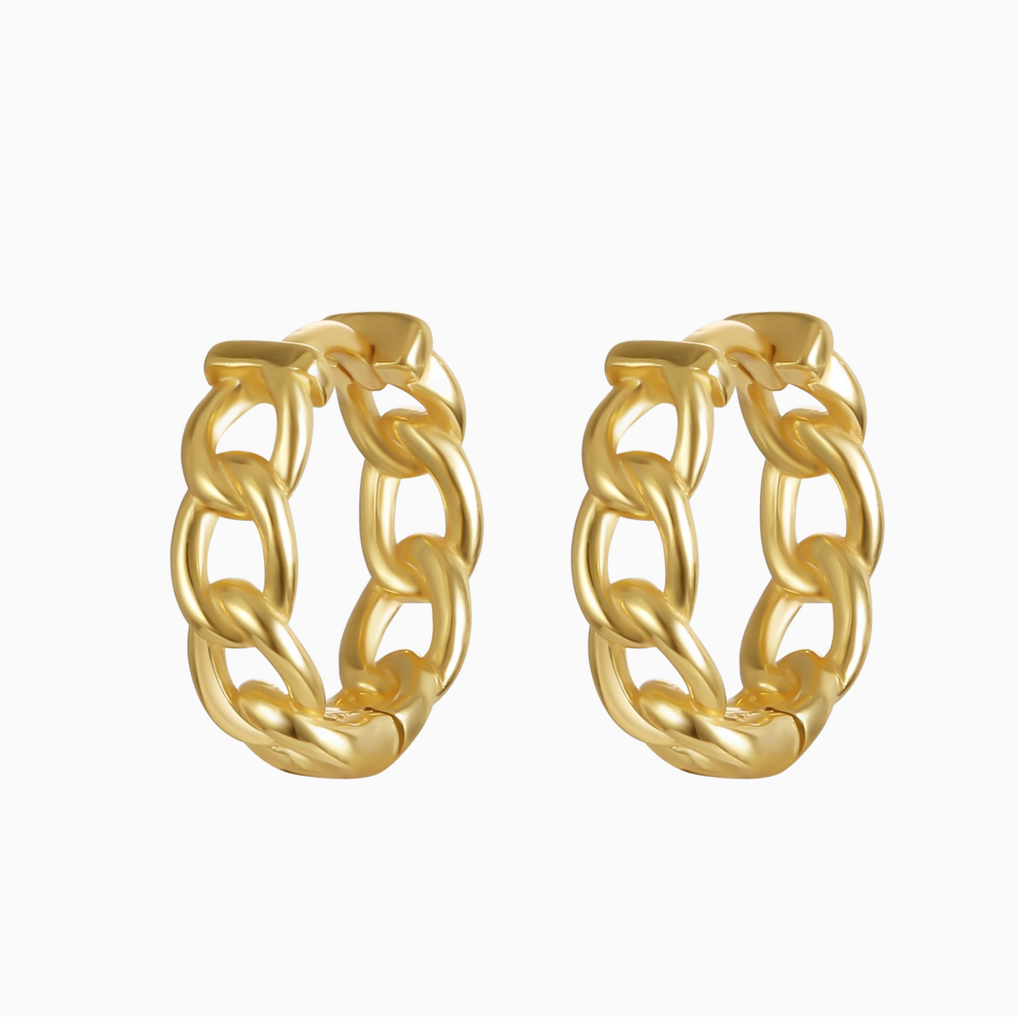 Dainty Chain Huggie Earrings