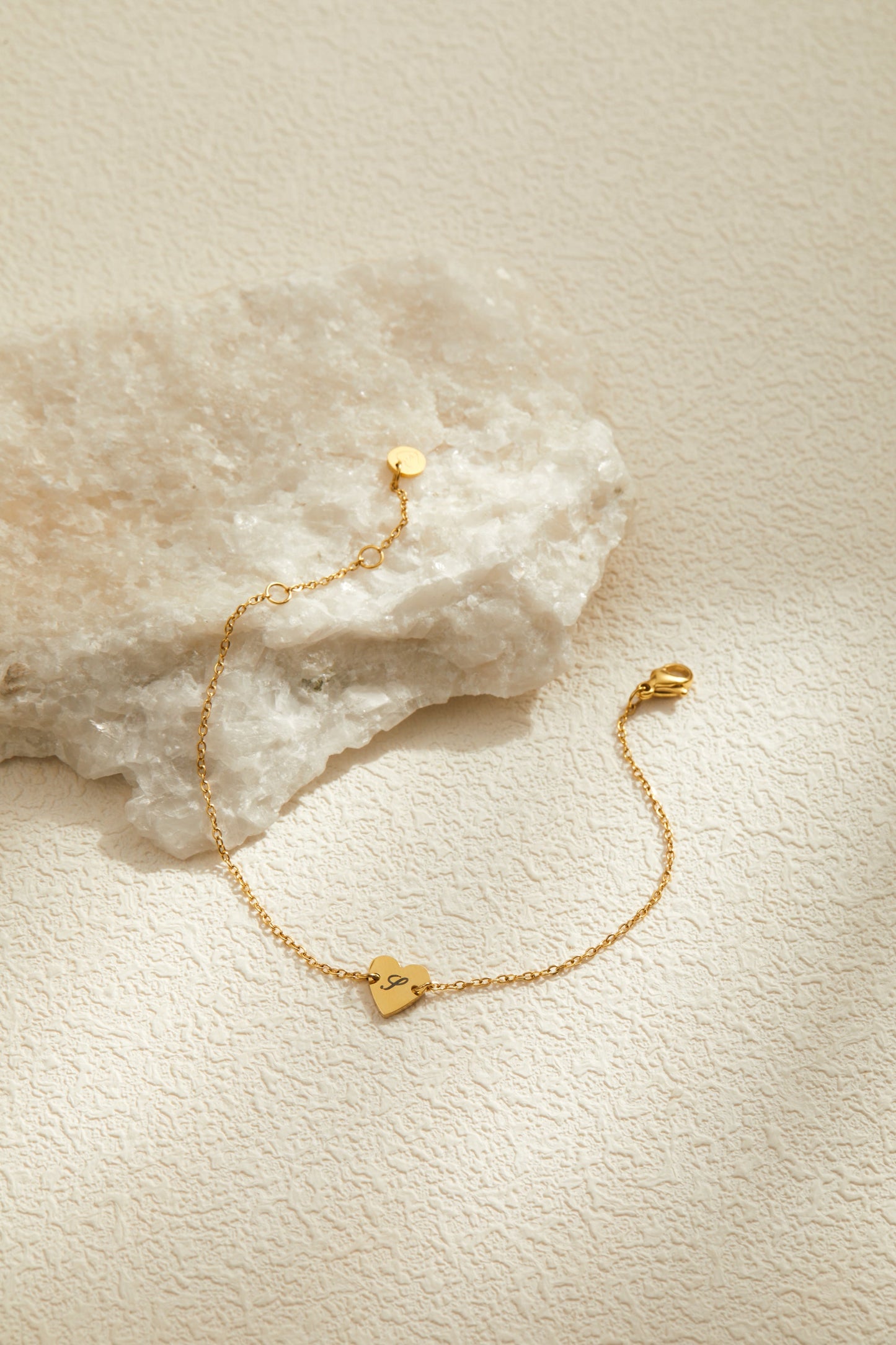 Jennie Bracelet - Personalized Engraved Heart Connector