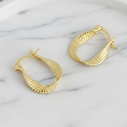 Curvy Twist Hoops