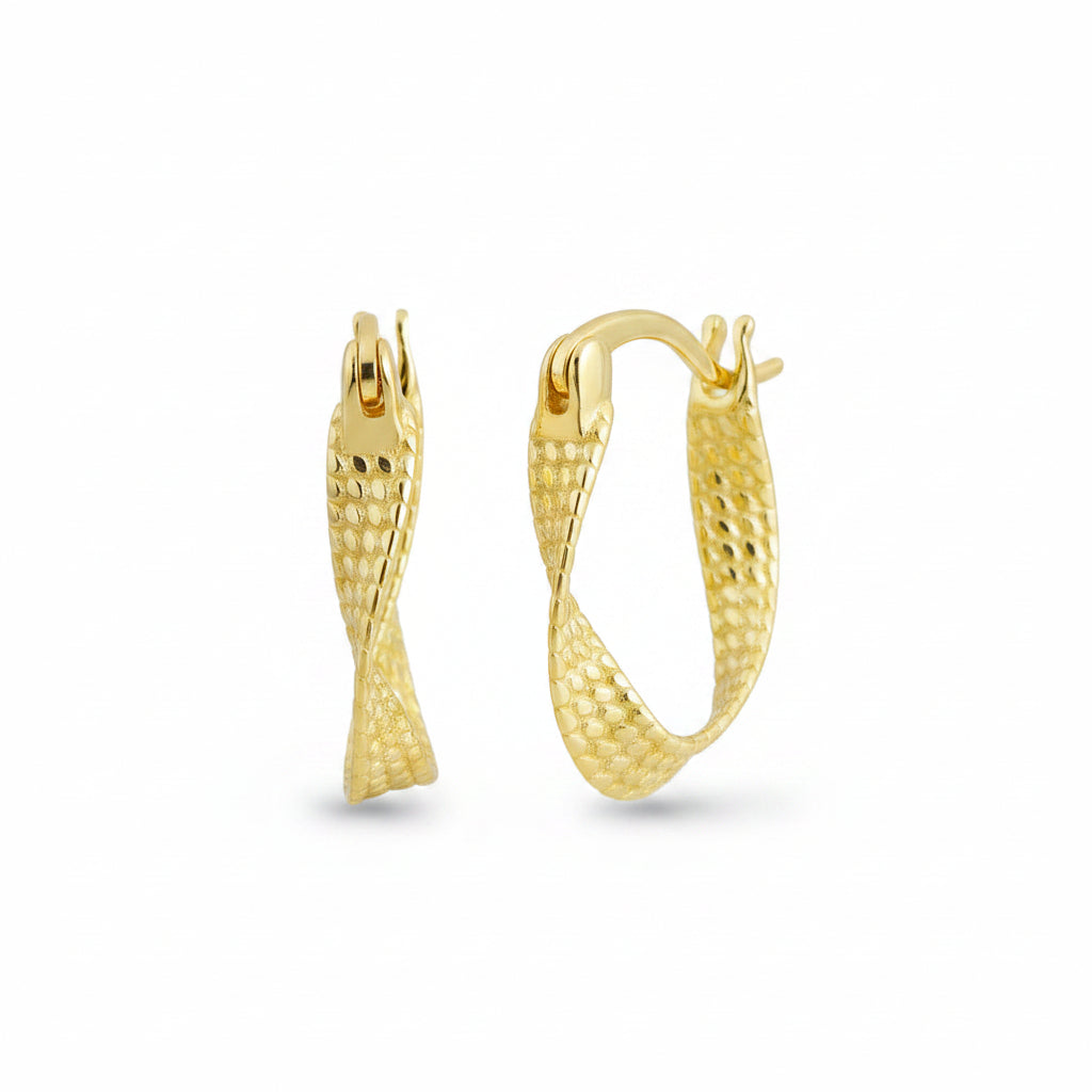 Curvy Twist Hoops