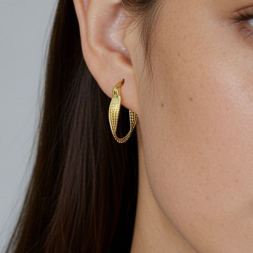 Curvy Twist Hoops