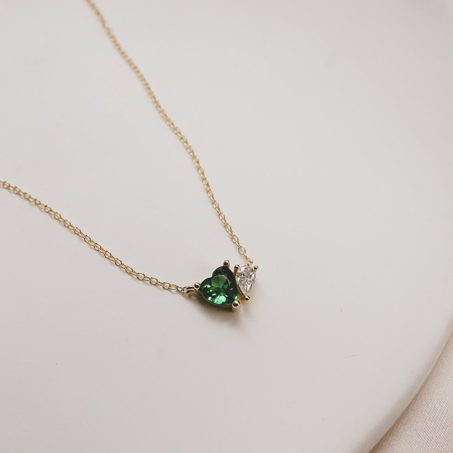 Emerald Heart Necklace