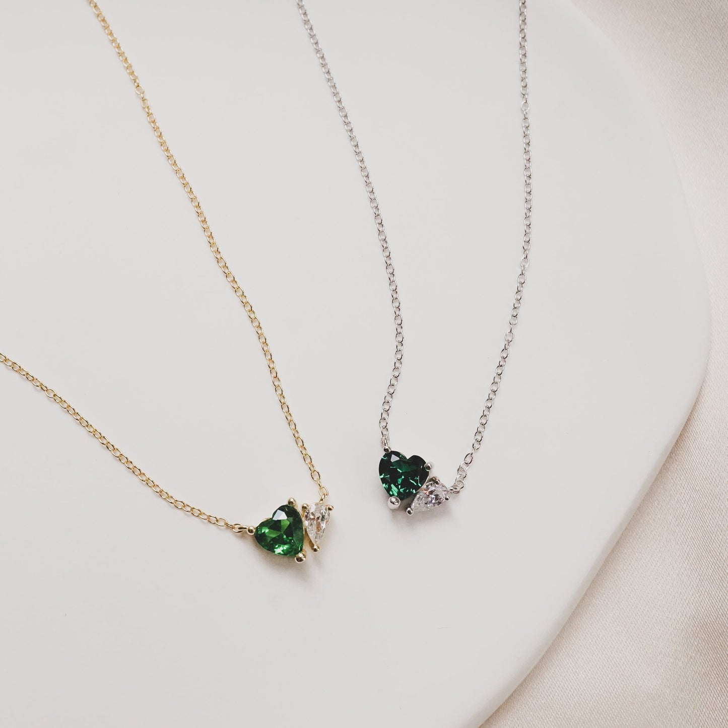 Emerald Heart Necklace