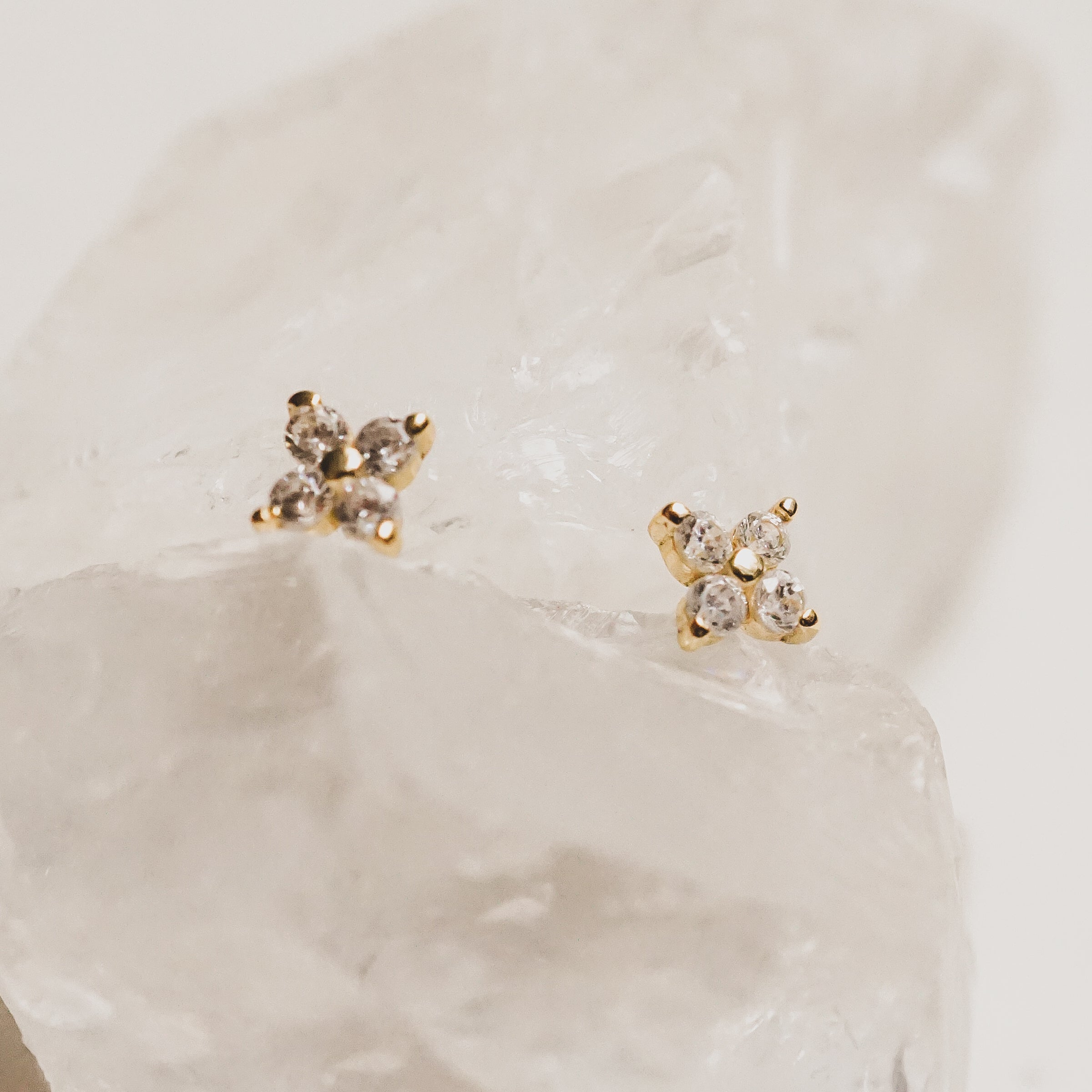 Lucky Clover Stud Earrings