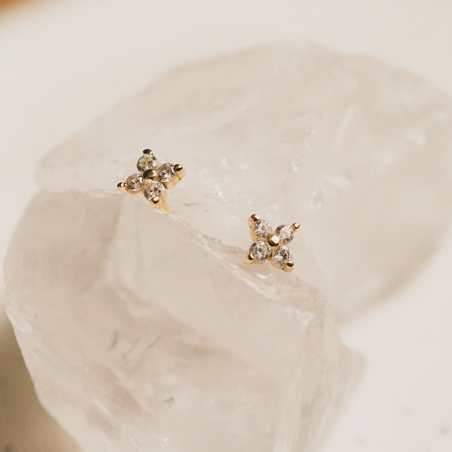 Lucky Clover Stud Earrings