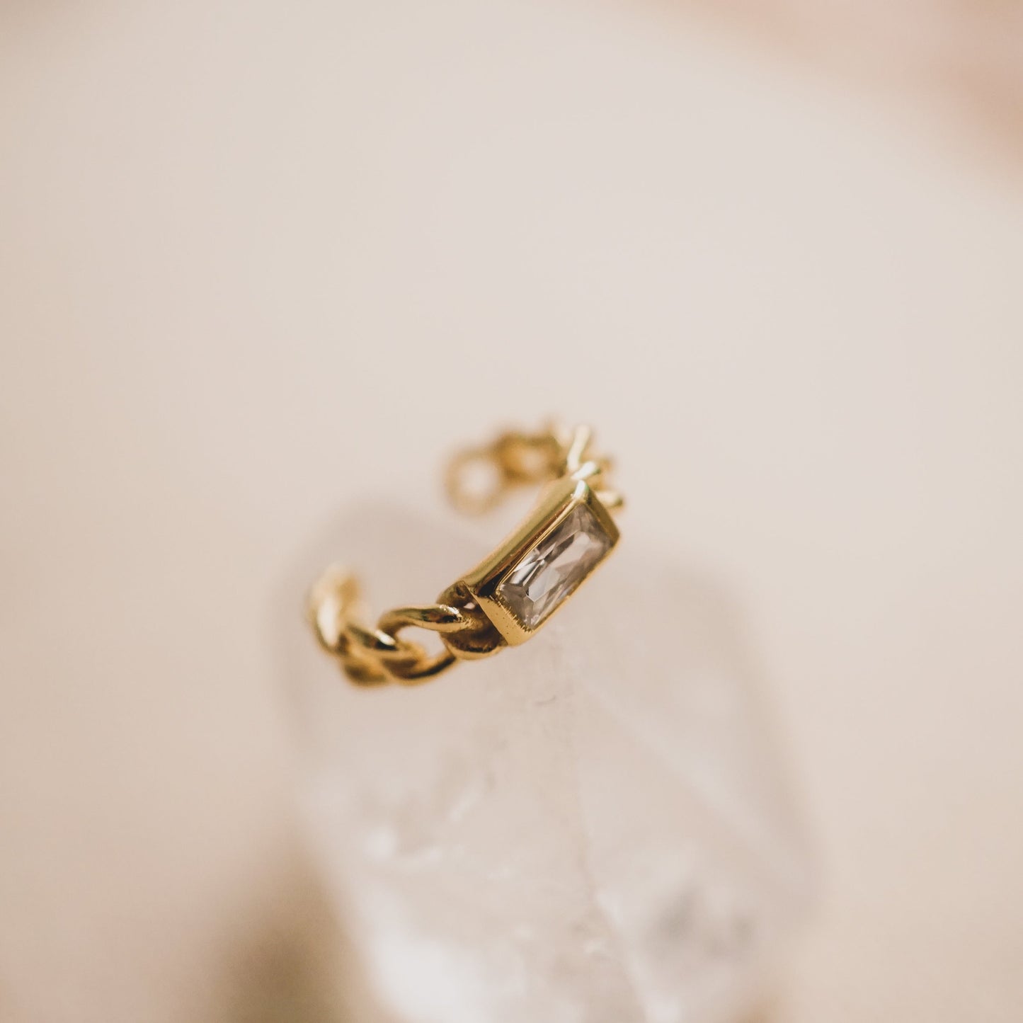 Chain and Bling Ear Cuff