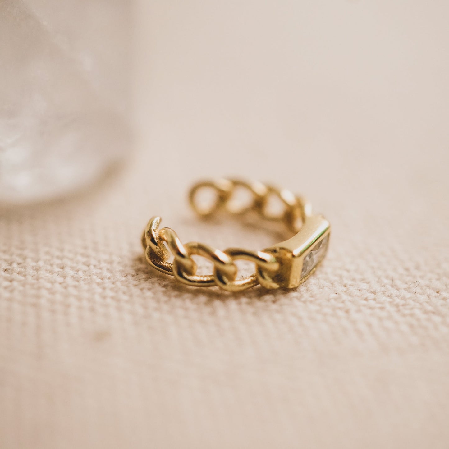 Chain and Bling Ear Cuff