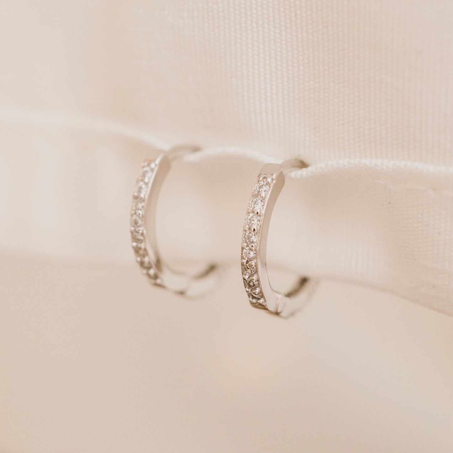 Everyday Pave CZ Huggies