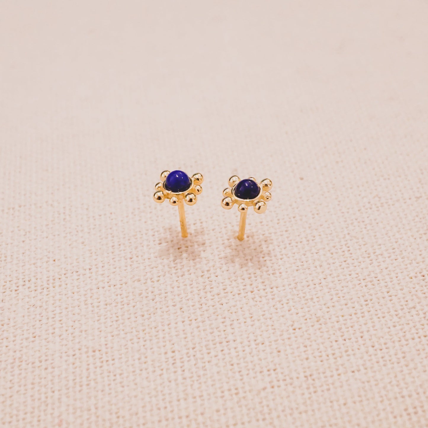 Lapis Lazuli Elizabeth Locke Stud Earrings