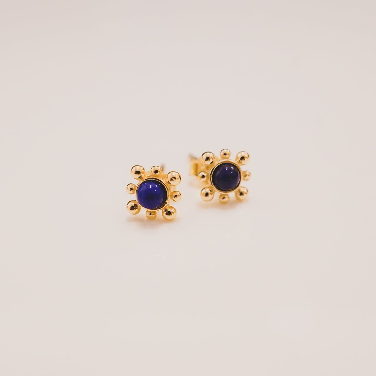 Lapis Lazuli Elizabeth Locke Stud Earrings