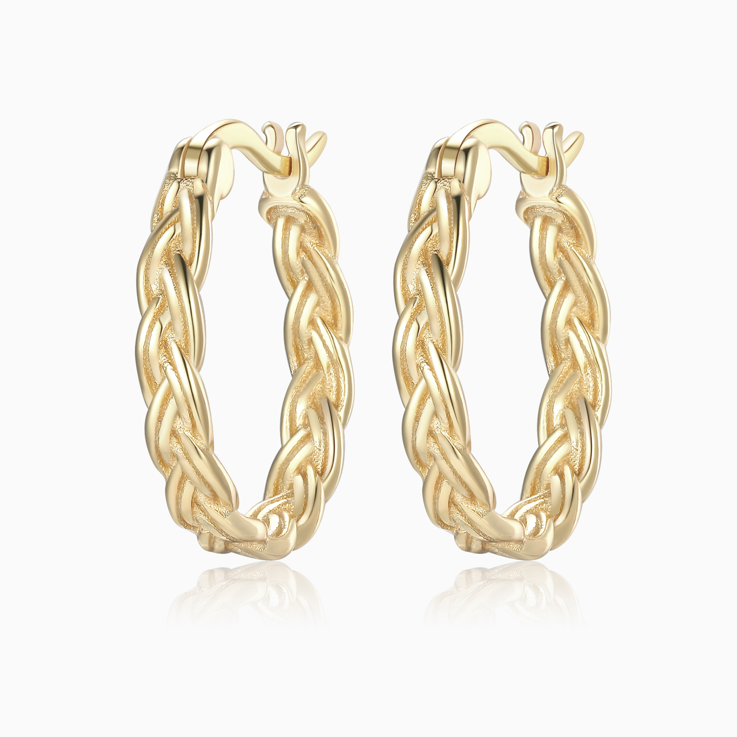 Braid Hoop Earrings