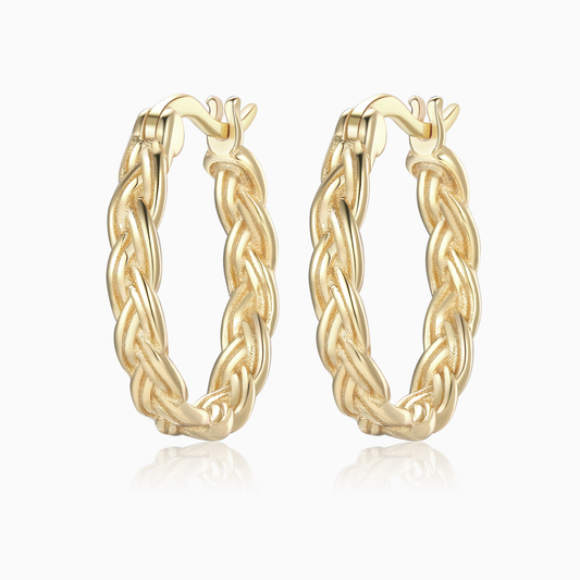 Braid Hoop Earrings