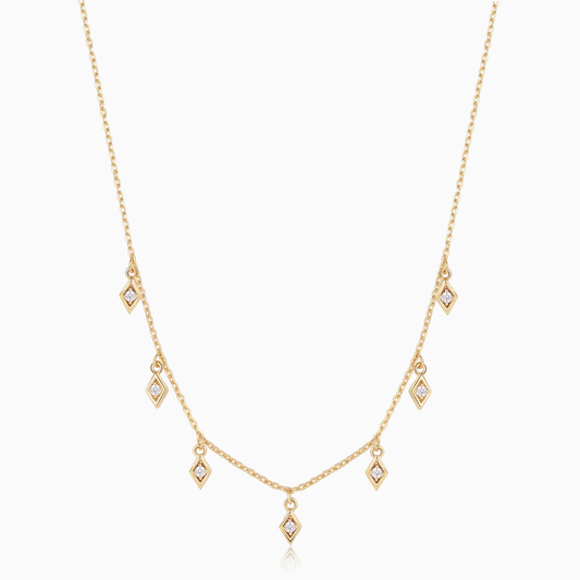 Diamond CZ Drop Necklace
