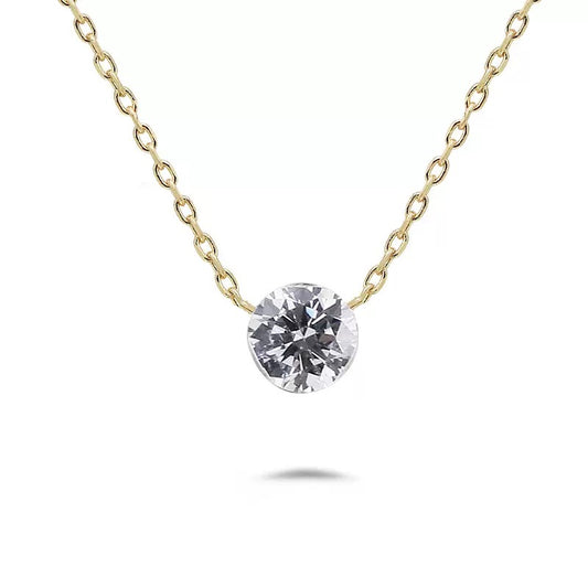 Mini Crystal Circle Necklace