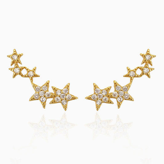 Star Clusters Climber Stud Earrings