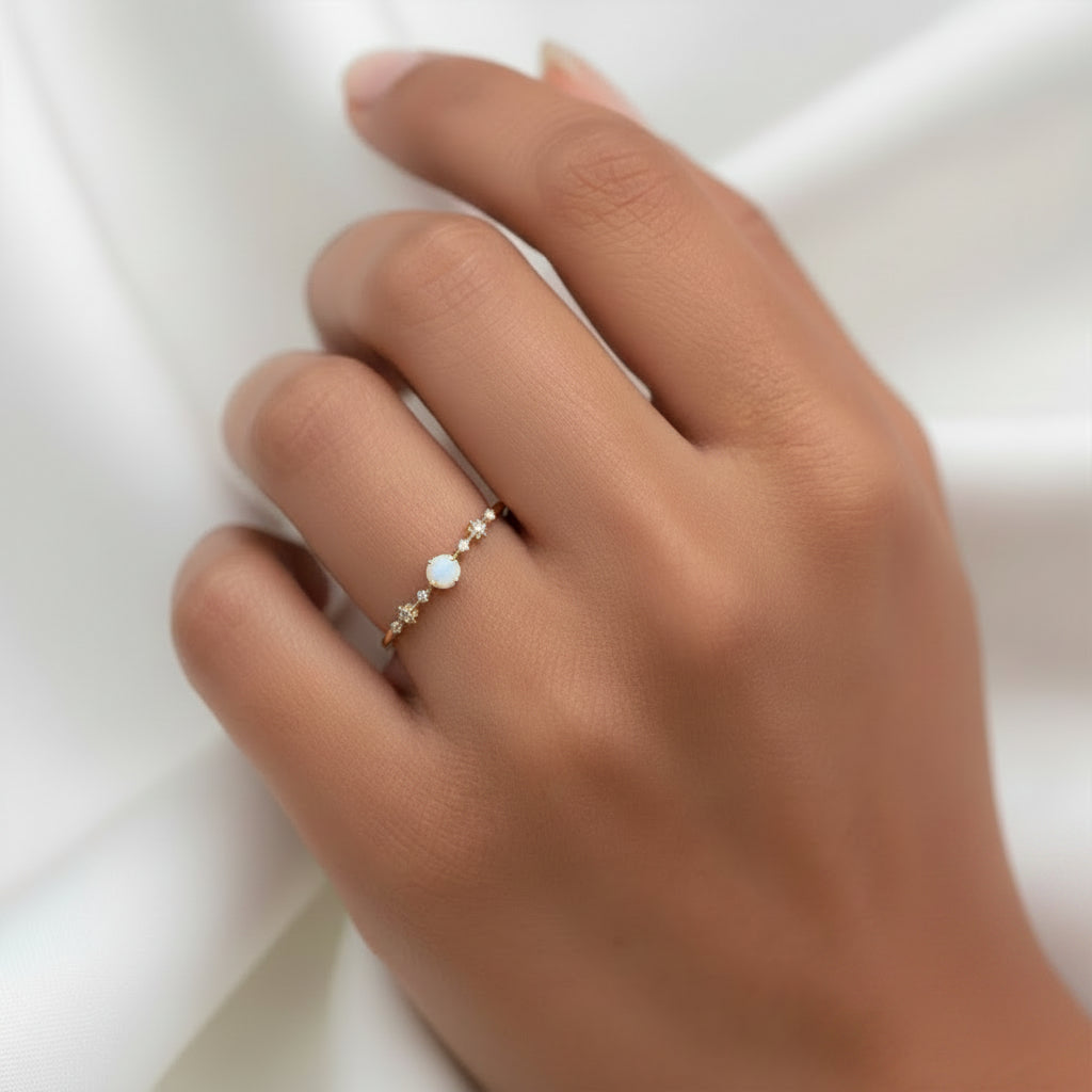 Opal Sparkle Ring