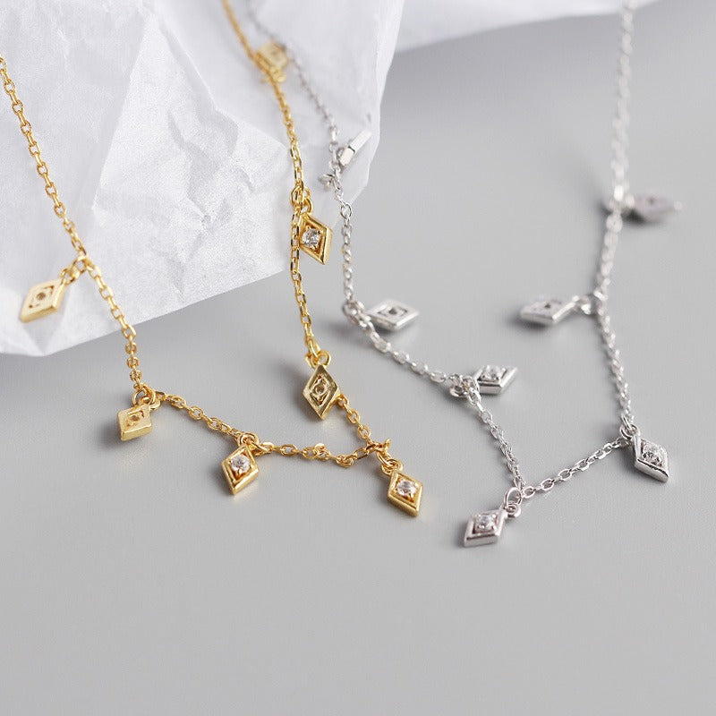 Diamond CZ Drop Necklace