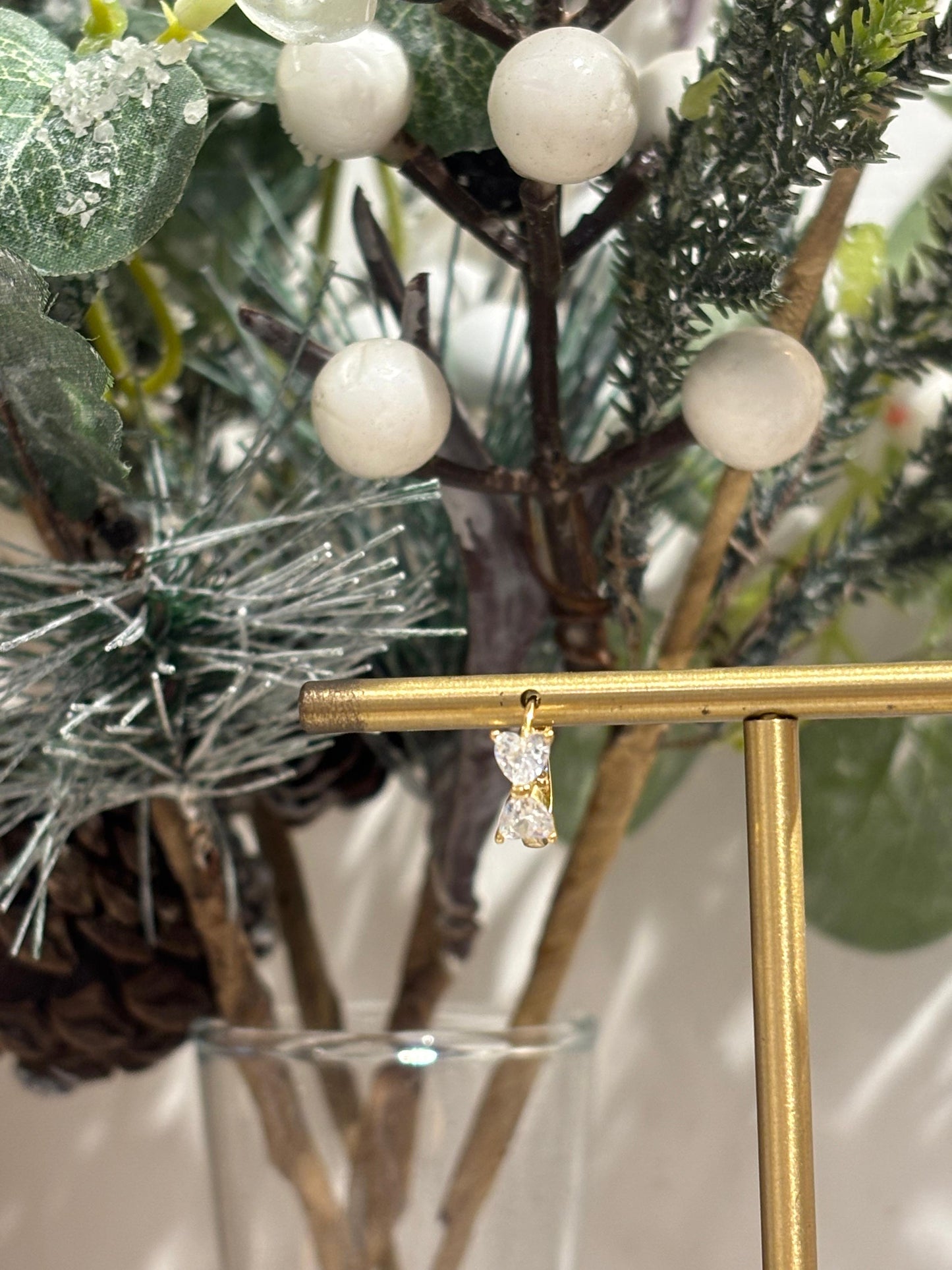 Bow-kissed Huggie Earrings