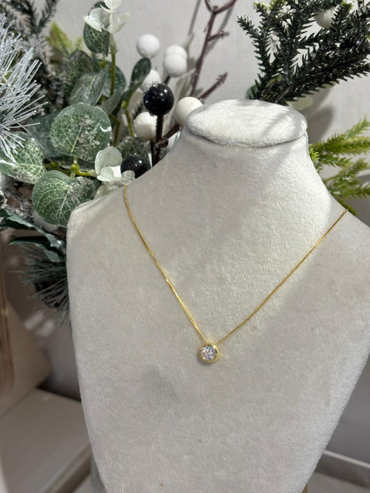 Crystal Circle Necklace