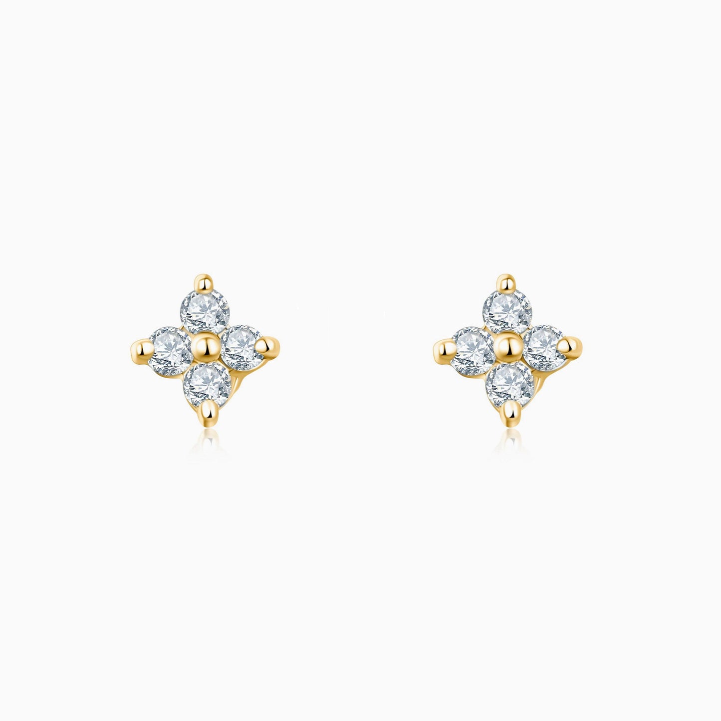 Lucky Clover Stud Earrings