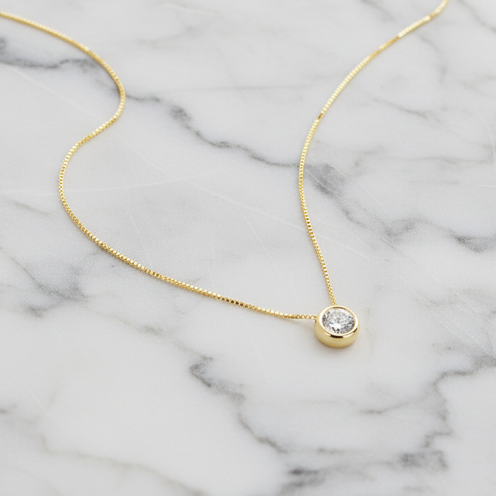 Crystal Circle Necklace