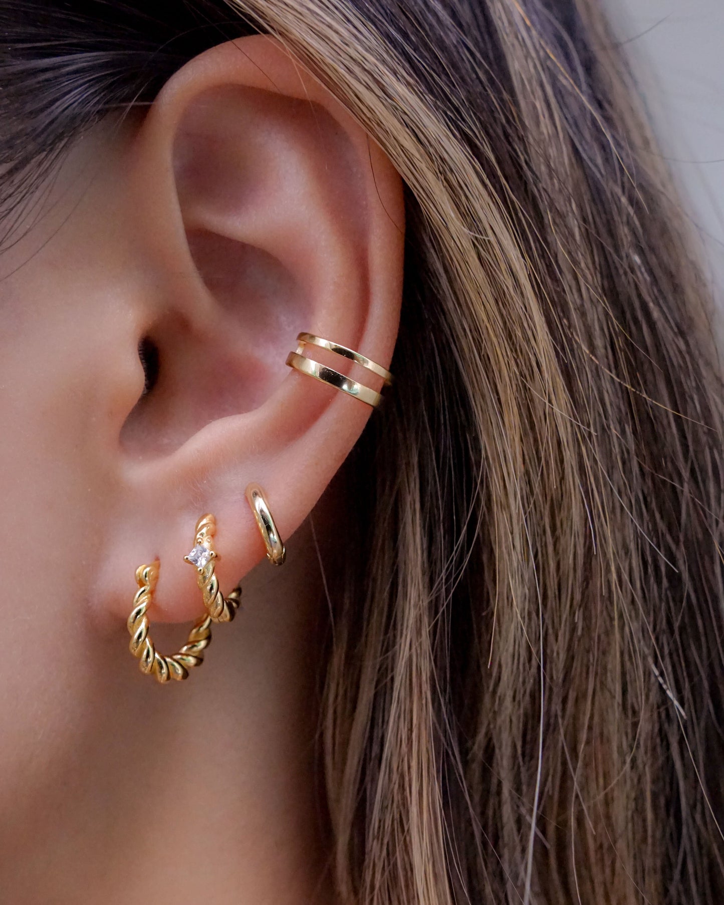 Minimal Double Ear Cuff