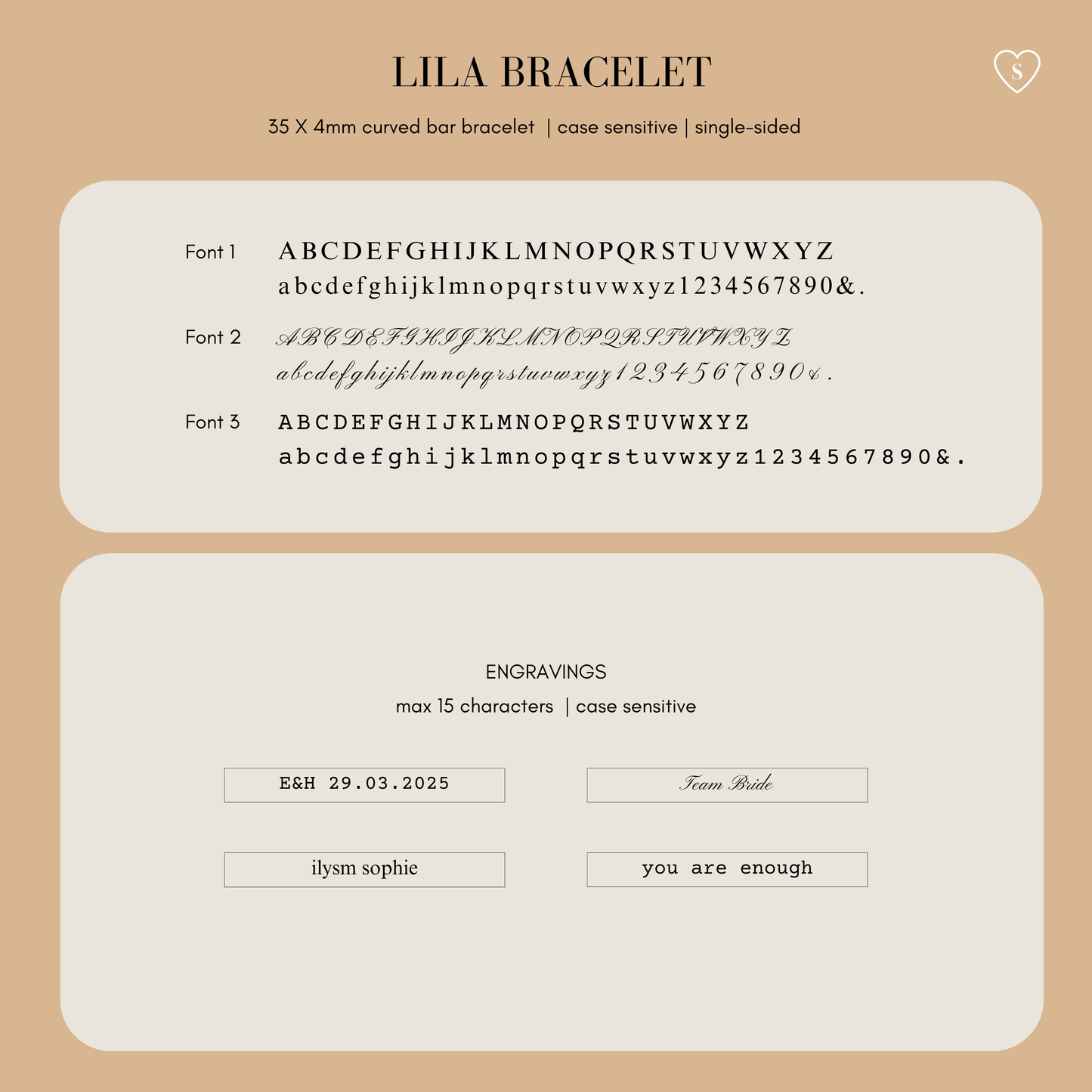 Lila Bracelet - Personalized Engraved Curved Bar Bracelet