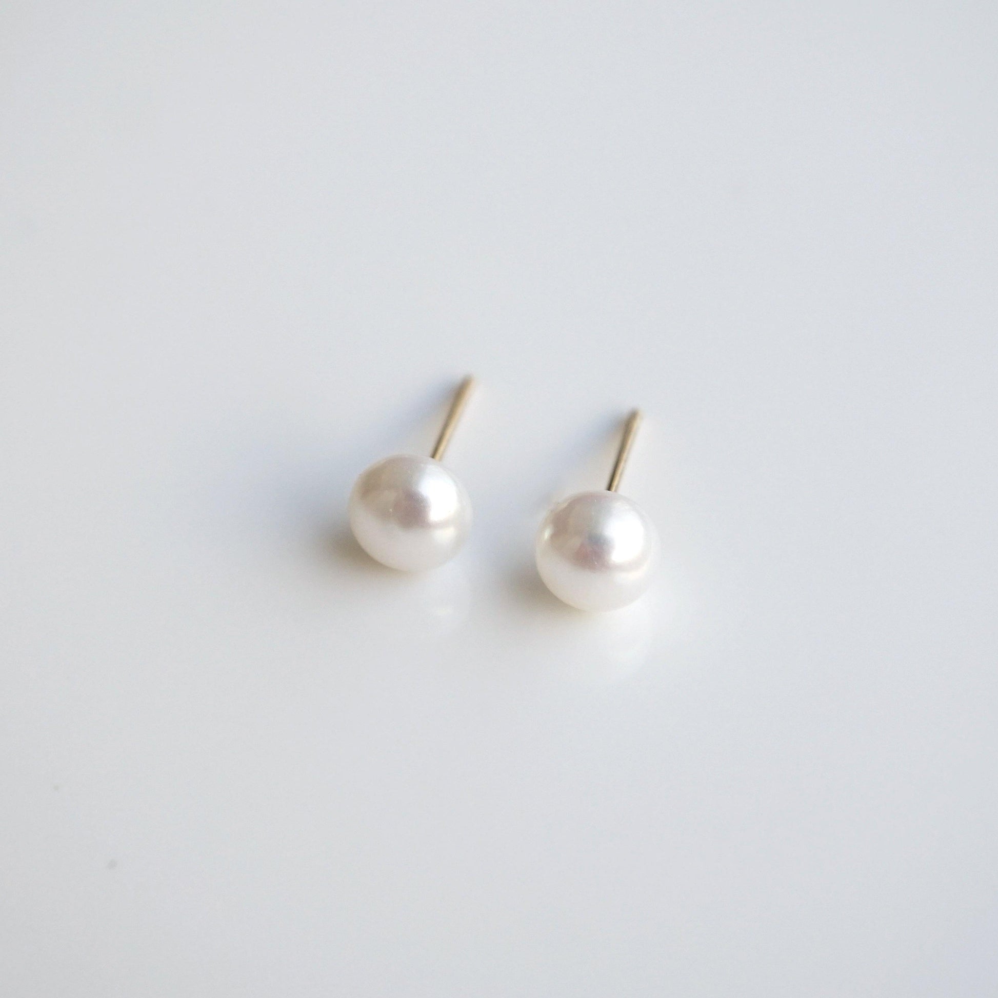 Fresh Water Pearl Stud Earrings - 925 Sterling Silver - Studdedheartz