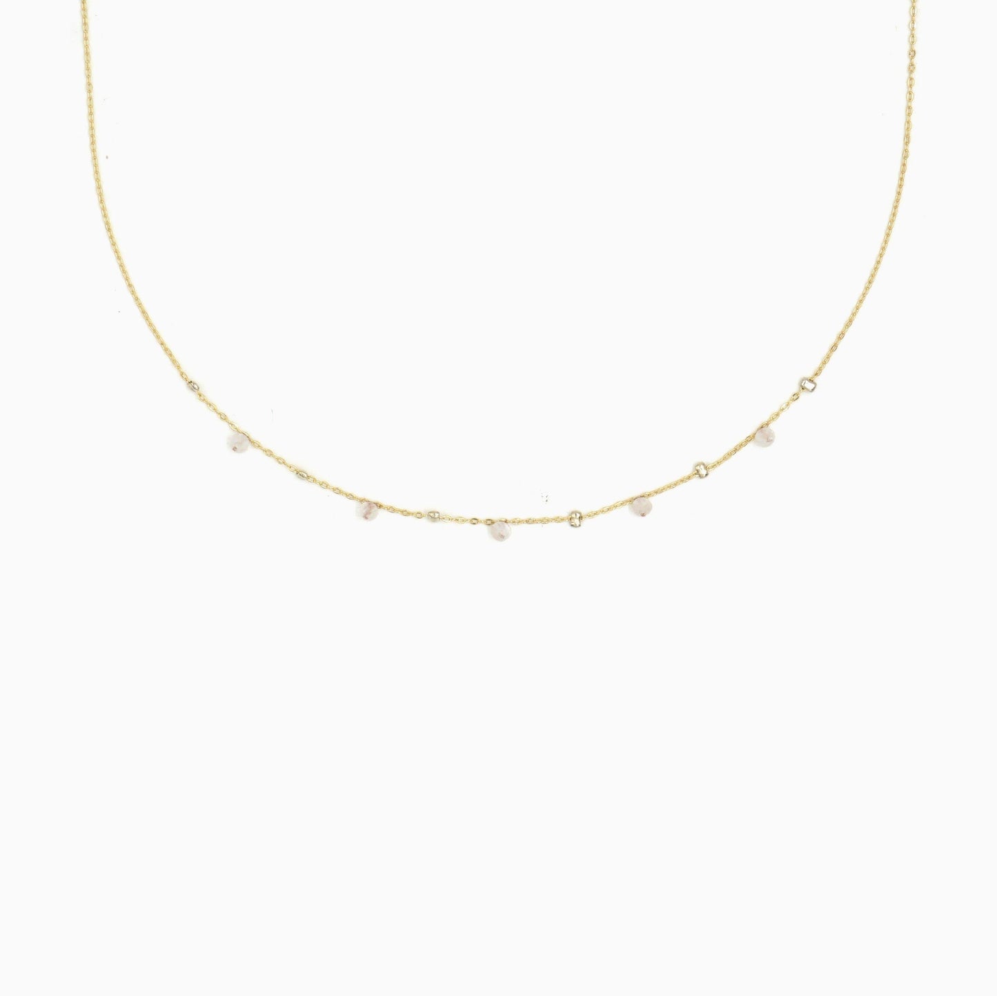 Natural Moonstone Twinkle Satellite Necklace - Studdedheartz