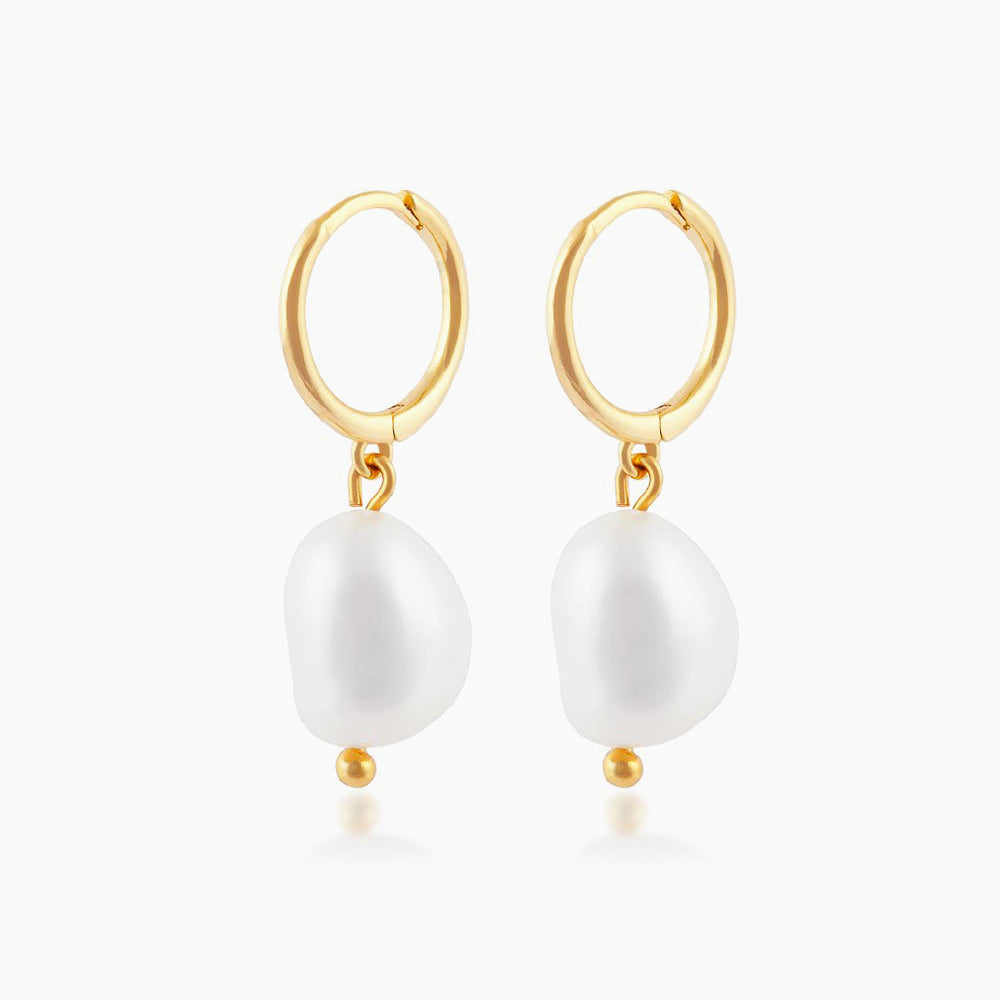 Baroque Pearl Huggies