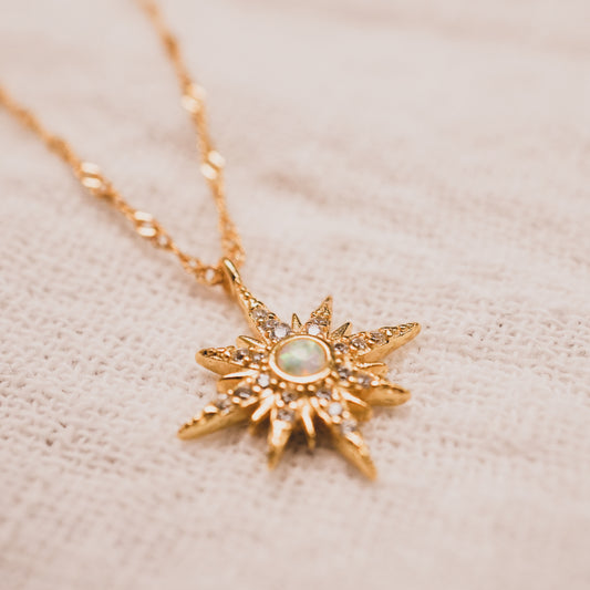 Starburst Opal Necklace